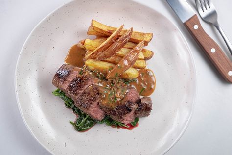 Kangaroo Steak Diane Kangaroo Steak, Kangaroo Recipe, San Choy Bow, Steak Diane Recipe, Justine Schofield, Steak Diane, Bush Tucker, Meat Products, Game Recipes