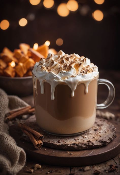 Indulge in a comforting cup of hot chocolate topped with creamy whipped cream and a sprinkle of cinnamon, perfect for cozy evenings by the fire. Hot Chocolate Photography, Coffee Shoot, Hot Chocolate With Whipped Cream, Winter Hot Chocolate, 2024 Lifestyle, Cozy Hot Chocolate, Xmas Inspiration, Chocolate Shots, Cup Of Hot Chocolate