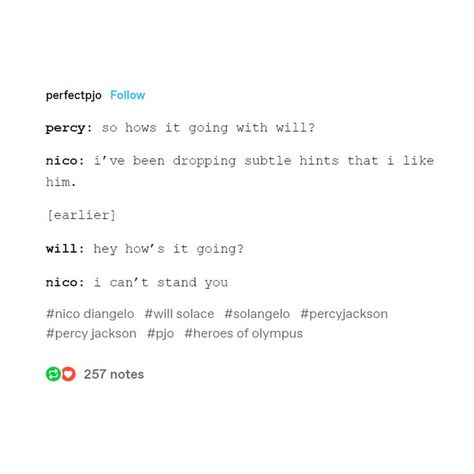 Percy And Nico, Mark Of Athena, Percy Jackson Quotes, I Like Him, Percy Jackson Funny, Incorrect Quotes, Heroes Of Olympus, Book Memes, Rick Riordan