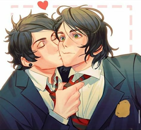 Gerard Way X Frank Iero Fanart, Frerard Fanart Cute, Ferard Kiss, Mikey Way Fanart, Frerard Fanfiction, My Chemical Romance Tumblr, Demolition Lovers, Mcr Fanart, Gerard And Frank