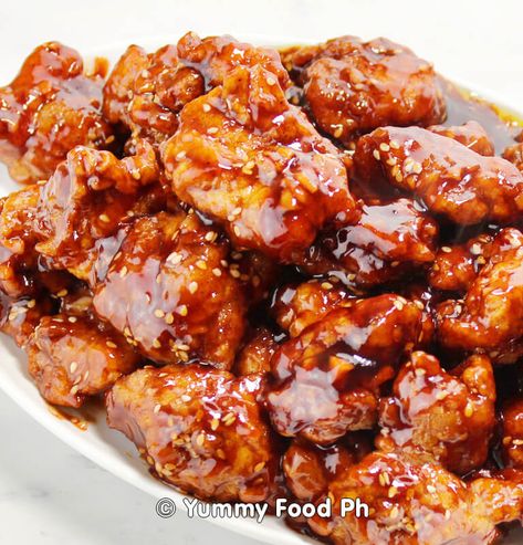 Fried Chicken Bonchon Saucy and Delicious - Yummy Food Ph Bonchon Chicken Recipe, Bonchon Chicken, Cooking Fried Chicken, Chinese Chicken Recipes, Hot Chili Sauce, Korean Fried Chicken, Chinese Chicken, Chicken Strips, Marinated Chicken