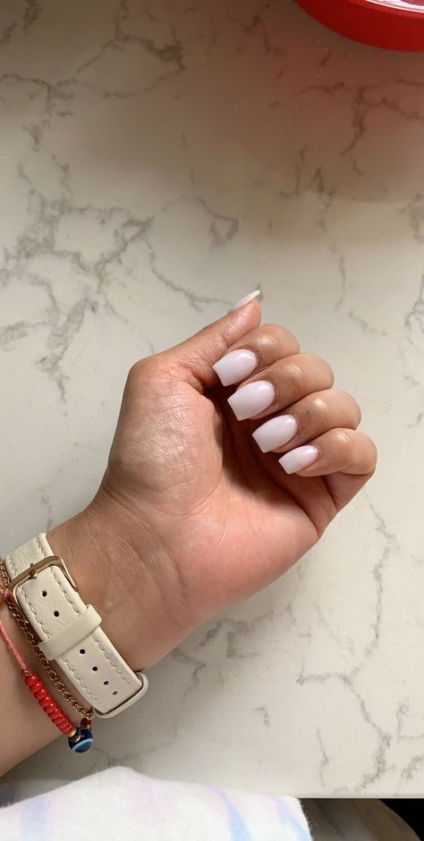 Marshmallow Nails Design, Marshmellow Dip, Marshmallow Nails, White Coffin Nails, Almond Acrylic, Almond Acrylic Nails, Nails Inspo, Nails Design, Nails Nails