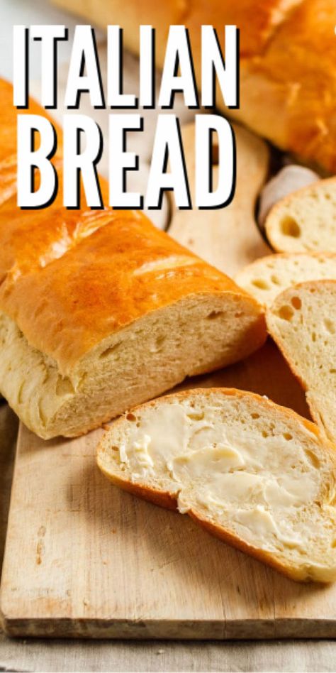 Homemade Italian Bread, Italian Bread Recipe, Italian Bread Recipes, Homemade White Bread, Bread Making, Homemade Italian, Italian Bread, Bread Machine Recipes, Easy Bread Recipes