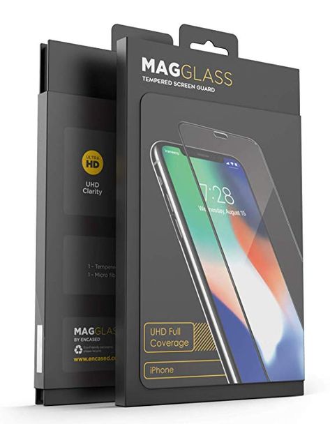 Tech Packaging, Phone Case Packaging, Packaging Redesign, Screen Protector Packaging, Glass Packaging, Tough As Nails, Screen Guard, Package Box, Packing Design