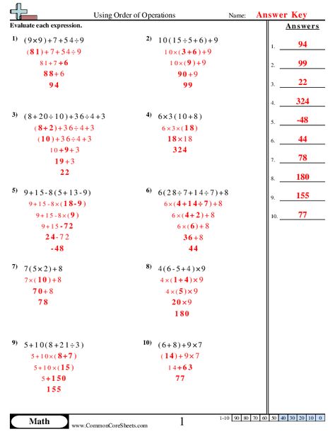 Orders Of Operations Worksheet, Bodmas Worksheets With Answers, Order Of Operations Worksheet Grade 6, Grade 7 Math Worksheets With Answers, Bodmas Worksheets Grade 6, Class 5 Maths Worksheets, Order Of Operations 5th Grade, Pemdas Math, Order Of Operations Worksheet