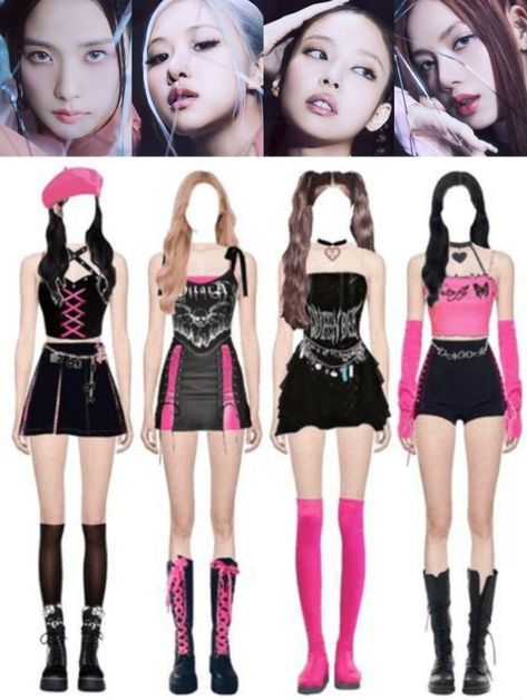 Dance Performance Outfits, Blackpink Outfit, Award Show Dresses, Korean Outfits Kpop, Blackpink Outfits, Ariana Grande Music Videos, Concert Dresses, Ethereal Dress, Look Rose