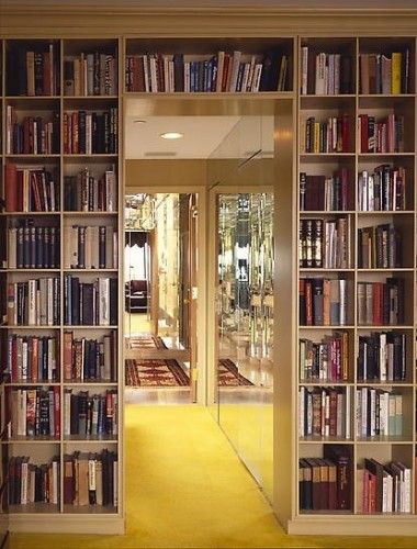 Organization Methods, Library Goals, Shelf Over Door, Library At Home, Reading Spaces, Book Rooms, Floor To Ceiling Bookshelves, Bookshelf Door, Stacking Shelves