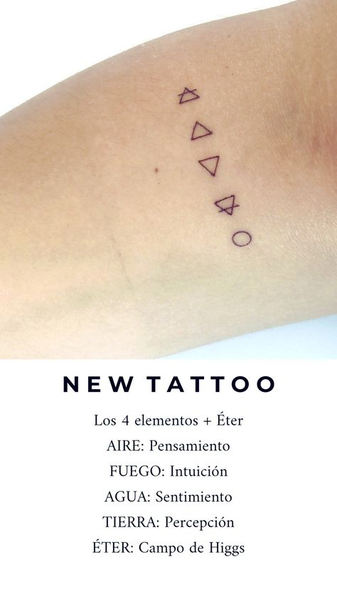 4 elements + Spirit Tattoo Wind Element Tattoo, 4 Element Tattoo, 4 Elements Tattoo Minimalist, Tattoo Reborn, Element Tattoo Ideas Symbols, 5 Elements Tattoo, Element Tattoo Ideas, 4 Elements Tattoo, Four Elements Tattoo