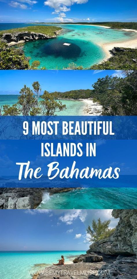 9 of the most beautiful islands in the Bahamas you must visit, with tips on what to do in the area, where to stay and how to get around each island. #Bahamas Islands Of The Bahamas, Bahamas Must Do, "caymen Islands", What To Do In The Bahamas, Harbor Island Bahamas, Abaco Bahamas, Cat Island, Bahamas Island, Harbor Island