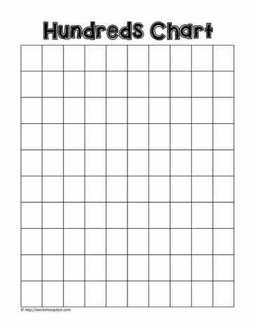 100 Chart - Blank Free Printable 100 Chart, Write To 100, 100 Counting Chart, Blank Hundreds Chart Printable, 100 Counting Chart Printable, 100s Chart Printable, Blank Number Chart 1-100 Free Printable, Blank 100 Chart Free Printable, 100 Chart Printable Free