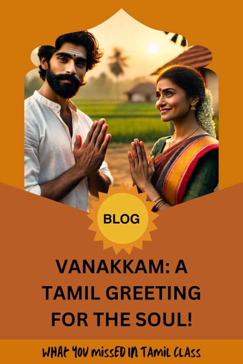 The Tamil greeting that often gets translated as 'hello' has a much deeper meaning to it.
 --
When we visit Tamil households, especially where there are elders living, as we enter the house we hear them say “வணக்கம் (vanakkam)” with a warm smile and gentle voice. 

How often do we stop and observe the effect this has on oneself? Have we ever asked ourselves why elders say this? Why does it seem like this practise is a long-gone tradition amongst the current generation? 

Click the link to read! Tamil Greetings, Tamil Wishes, Tamil Culture, Vazhkai Thathuvam In Tamil, Deeper Meaning, Deep Meaning, The Soul, To Read, The Voice