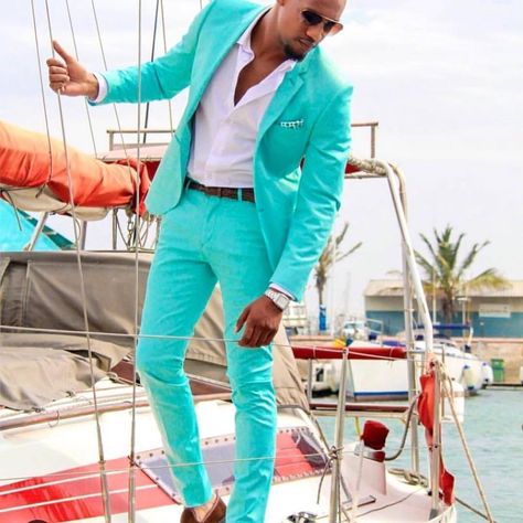 Turquoise Suit, Beach Wedding Suits, Suit Prom, Mens Suit Style, Blue Suit Men, Wedding Suits Groom, Designer Suits For Men, Bespoke Suit, Fashion Suits For Men