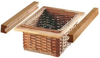 Wicker Basket Drawers, Base Cabinet Storage, Basket Drawer, Basket Drawers, Wicker Hamper, Vegetable Storage, Kitchen Baskets, Kitchen Pulls, Hamper Basket