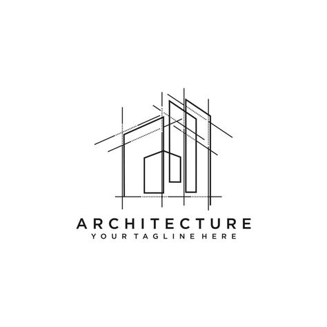 Architecture Logo Design, Architecture Logo, Construction Company, Design Vector, Brand Design, Logo Templates, Vector Logo, Design Template, Vector Art