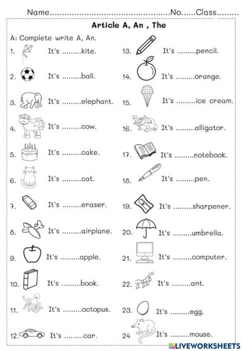 A Vs An Worksheet, Worksheet For 1st Grade English, English Work Sheet Class Lkg, English Worksheet Class 2, Articals Worksheet Grade 1, Worksheet For Class 3 English, Am Is Are Worksheets For Grade 1, Articles A An The, A And An Worksheets Kids