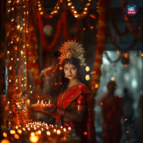 @pradhannischita_1 🔥🙌 embodies elegance and devotion in her graceful avatar amid Durga Puja. 🌸✨ Let the divine power of Maa Durga inspire strength and beauty within us all. 🙏 Do follow our page @apankaainews ❤️ and DM for your edits. . . #DurgaPujaVibes #SanchitaGrace #MaaDurgaBlessings #FestiveElegance #DivineFeminine" Pre Wedding Photoshoot Theme, Photoshoot Theme, Bridal Nose Ring, Divine Power, Maa Durga, Photoshoot Themes, Durga Puja, Durga Maa, Hindu God