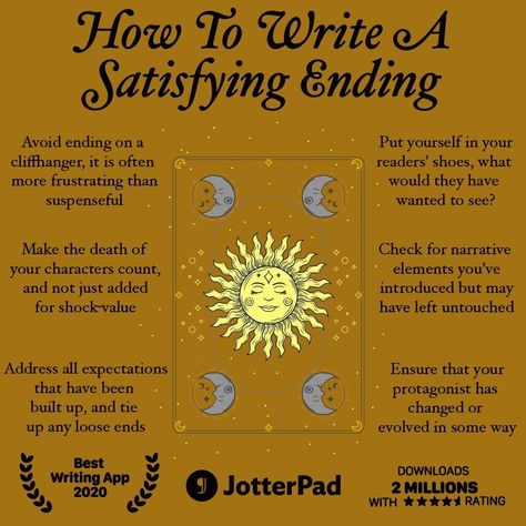 How To Write An Ending To A Story, How To End Your Book, How To End A Book, Jotter Pad Writing Tips, How To End A Story, Jotterpad Writing Tips, Writing A Fantasy Novel, How To Write A Fantasy Novel, How To Write A Fantasy Book