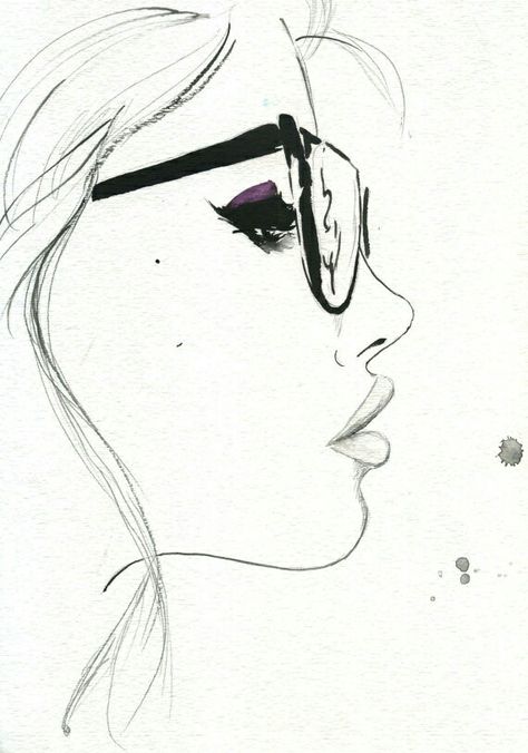 Glasses face Pencil Drawings Tumblr, Easy Pencil Drawings, Halloweenský Makeup, Arte Pin Up, Tumblr Hipster, Drawing Hands, Drawing Hair, 얼굴 그리기, Drawing Faces