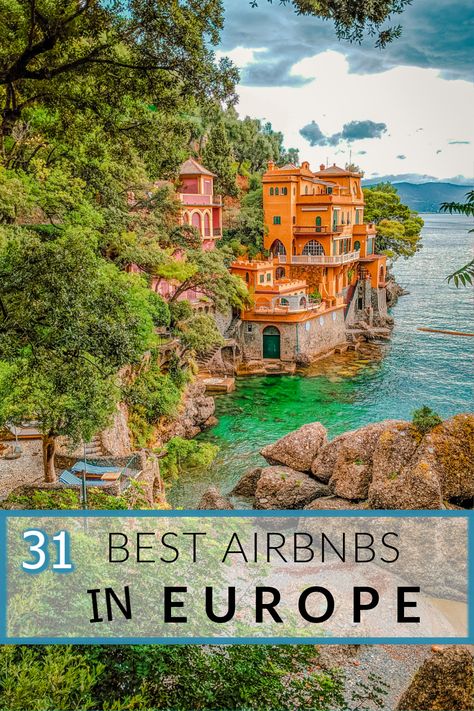 Looking for a unique European vacation rental? Fall in love with these beautiful and romantic Airbnbs in Europe. They range from luxurious mountaintop cabins and treehouses to waterfront villas. There are so many amazing European Airbnbs to choose from on a city break and nature getaway. To help inspire your next European vacation, here are the 31 best Airbnbs in Europe for large groups of family or friends. #Europe #EuropeTravel #Airbnb #AirbnbsEurope #EuropeanAirbnbs Tropical European Destinations, Romantic European Vacation, Best European Vacations, Villas Luxury, Best Airbnb, Friend Vacation, Voyage Europe, Europe Vacation, European Vacation