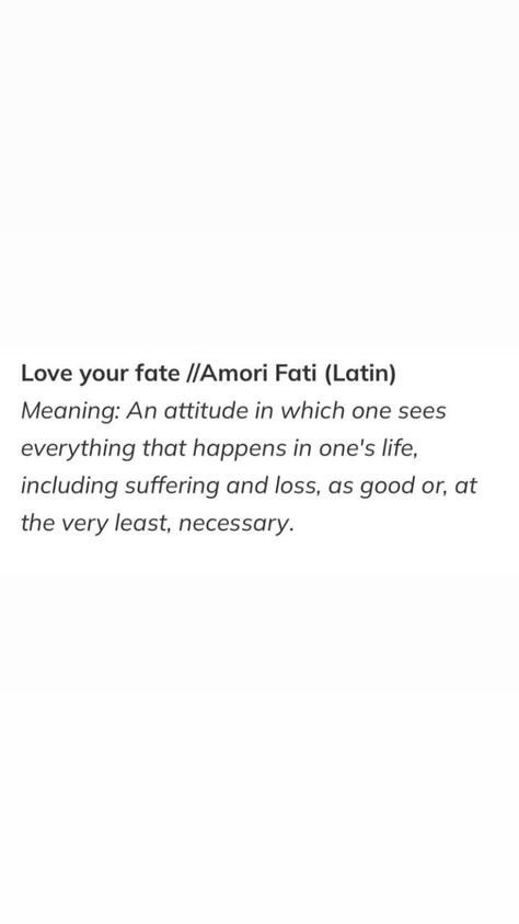 Amor Fati Quote, Latin Tattoo, Quote Instagram, Short Poems, Love Peace, One Life, Spiritual Art, Love Your, Peace And Love