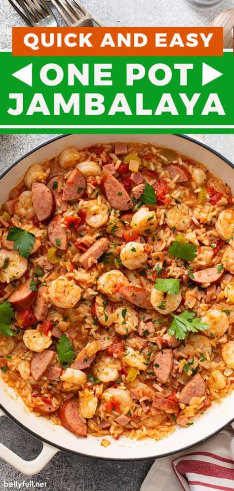 One Pot Seafood Jambalaya, Quick Jambalaya Recipe One Pot, Jambalaya Recipe Sausage And Shrimp, Easy Jambalaya Recipes, Pork And Sausage Jambalaya, Seafood Jumbolia, Quick And Easy Jambalaya Recipe, Easy Jumbolia Recipes Crockpot, Jumbolia Recipes Easy