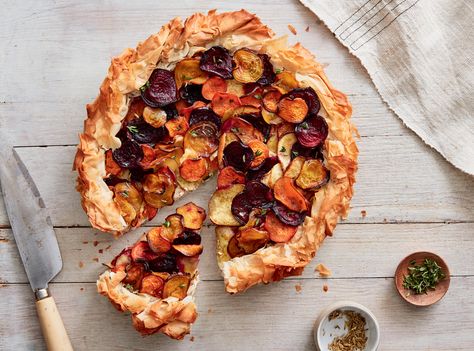 Winter Root Vegetable Cheese Tart - New England Today French Meat Pie, Winter Root Vegetables, Vegetable Tart, Savory Pies Recipes, Baking Power, Cheese Tart, Savory Pastry, Cheese Tarts, Root Vegetable