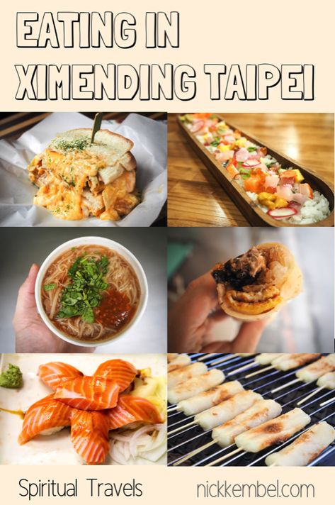 Where where to eat in Taipei, Taiwan? Some of the best Taipei restaurants are found in Ximending! In this Taipei food guide, I introduce th best restaurants in Ximending, Taipei! #ximending #ximendingtaipei #taipeirestaurants #ximendingfood #taiwanfood #taipeifood #wheretoeatintaipei #taiwanesefood Breakfast Street Food, Ximending Taipei, Taipei Restaurant, Taiwan Street, Taipei Food, Taipei Travel, Travelling Tips, Korea Trip, Food Bars