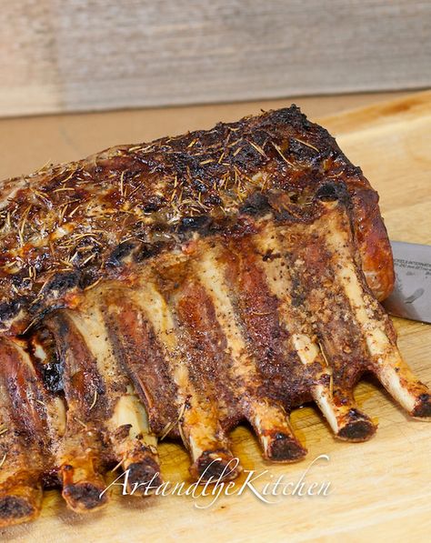 Crown Pork Roast Recipes, Bone In Pork Roast, Pork Rib Roast, Pork Loin Ribs, Pork Loin Roast Recipes, Smoked Pork Ribs, Pork Entrees, Rib Roast Recipe, Pork Roast Recipes