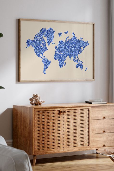 World Map Wall Art, Large World Map Poster, World Map Print, Printable World Map, Blue World Map, World Map Decor, Abstract Modern World Map World Map Office Decor, Framed Maps On Wall, World Map Framed Wall Art, Map On Wall, Map Artwork, World Map Poster, Framed Map, World Map Art, World Map Wall Art