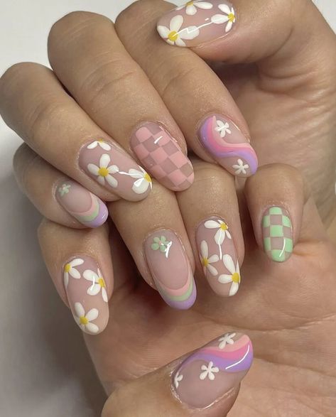 Nail Art Fruit, Paznokcie Hello Kitty, Pastel Nails Designs, Nails Yellow, Cute Simple Nails, Happy Nails, Summery Nails, Cute Acrylic Nail Designs, Really Cute Nails