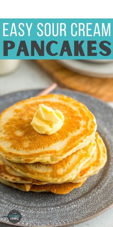 Diner Pancake Recipe, Healthy Sour Cream, Sour Cream Pancakes, Banana Chocolate Chip Pancakes, Pancake Mix Recipe, Cream Pancakes, Yummy Pancake Recipe, Homemade Pancake Recipe, Best Pancake Recipe