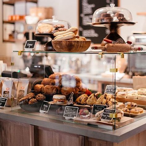 Cafe Food Display, Dessert Shop Design, Bake Sale Displays, Carmel Valley Ranch, Cafe Display, Pastry Display, Bakery Shop Design, Bakery Interior, Bakery Design Interior