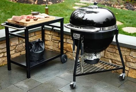 The Weber Summit E6 offers dual-walled insulation and efficient cooking design. How does this new entry from the famous BBQ brand compare to other Kamado-style grills? Bbq Brands, Weber Kettle, Gourmet Bbq, Pellet Grills Smokers, Grill Chicken, Cooking Design, Kettle Grills, Kamado Grill, Best Charcoal