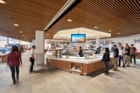 Point Loma Nazarene University – Nicholson Dining Commons Point Loma Nazarene University, Cafeteria Food, Small Lounge, Liberal Arts College, Architect Magazine, Communal Table, Healthy Menu, Point Loma, Flexible Seating