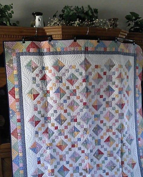 Jewel Box Quilt, Box Quilt Pattern, Homemade Machine, Side Borders, Quilt Border, Free Motion Embroidery, Easy Quilt Patterns, My Hobby, Quilt Block Pattern