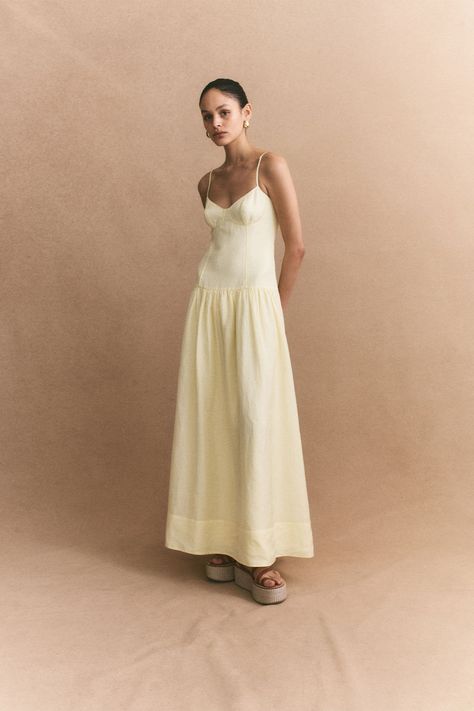 Shona Joy | La Palma 70s Glamour, Hamptons Summer, Latest Dresses, Shona Joy, Wedding Linens, Balearic Islands, Resort Wedding, Rehearsal Dinners, New Arrival Dress