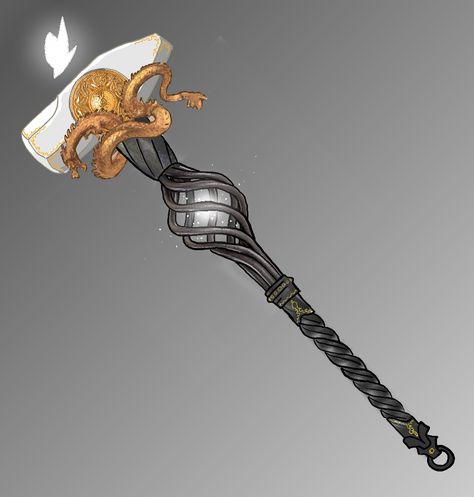 The Greathammer of the White Forge, Grand Goremaul of Adam Demir, Twilight Exalt - Imgur Great Hammer Fantasy, Fantasy Hammer, Magic Hammer, Hammer Fantasy, Magical Artifacts, Evelynn League Of Legends, Magic Items, Fantasy Props, Cool Swords