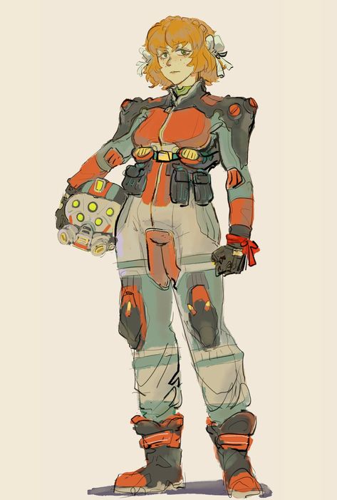 Lancer Pilot, Pilot Character, Scifi Outfit, Scifi Aesthetic, Sci Fi Character Art, Pilots Art, Armor Drawing, Titanfall, Cyberpunk Character