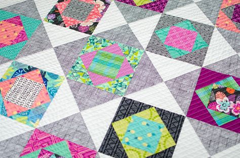 Economy Quilt Block, Economy Block Quilt, Economy Quilt, Square In A Square Quilt, Fast Quilts, Piecing Quilt Blocks, Vintage Quilt Blocks, Block Quilt Ideas, Economy Block