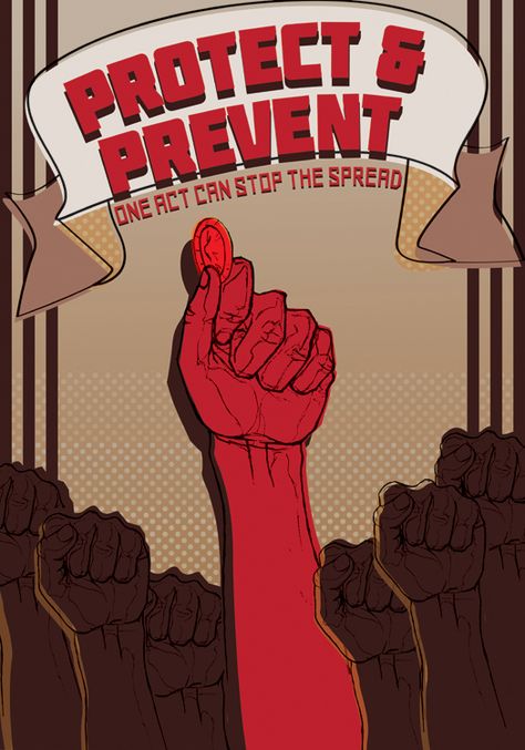 Protect & Prevent Posters by Harrison Alldred, via Behance Antiragging Posters, Anti Harrasment Poster, Subsidiarity Poster, Anti Raging Poster Making, Intentional Injuries Poster, Aids Poster Design Art, Pressure Injury Prevention Posters, Hiv Aids Art Poster Drawing, Disease Prevention Poster