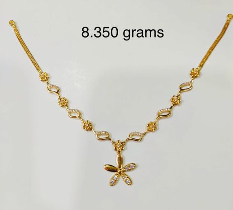 Casting necklace 8.350 grams Baby Girl Gold Chain Designs, 10 Gram Gold Necklace Design, Beaded Wedding Jewelry, Gold Jewelry Prom, Simple Necklace Designs, Beautiful Gold Rings, Pretty Jewelry Necklaces, Gold Jewelry Simple Necklace, Gold Mangalsutra Designs