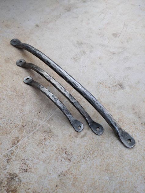 Rustic Hand Forged Iron Drawer Pull Handle Cabinet Hardware | Etsy Wrought Iron Cabinet Hardware, Iron Cabinet Hardware, Rustic Handles, Rustic Projects, Rustic Drawer Pulls, Iron Cabinet Pulls, Blacksmithing Projects, Iron Drawer Pulls, Art Framing