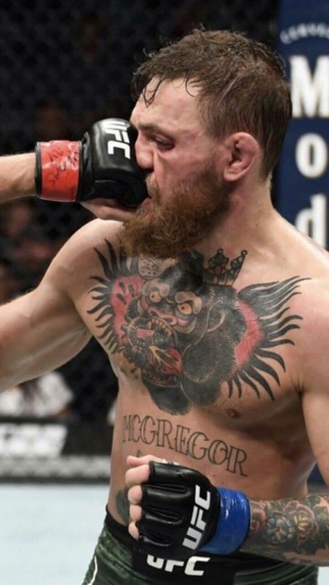 Conor McGregor gets punched by Khabib Nurmagomedov during UFC 229. Mc Gregor Tattoo, Medium Length Beard, Conor Mcgregor Wallpaper Hd, Conor Mcgregor Hairstyle, Connor Macgregor, Conor Mcgregor Wallpaper, Conner Mcgregor, Mcgregor Wallpapers, Conor Mcgregor Style