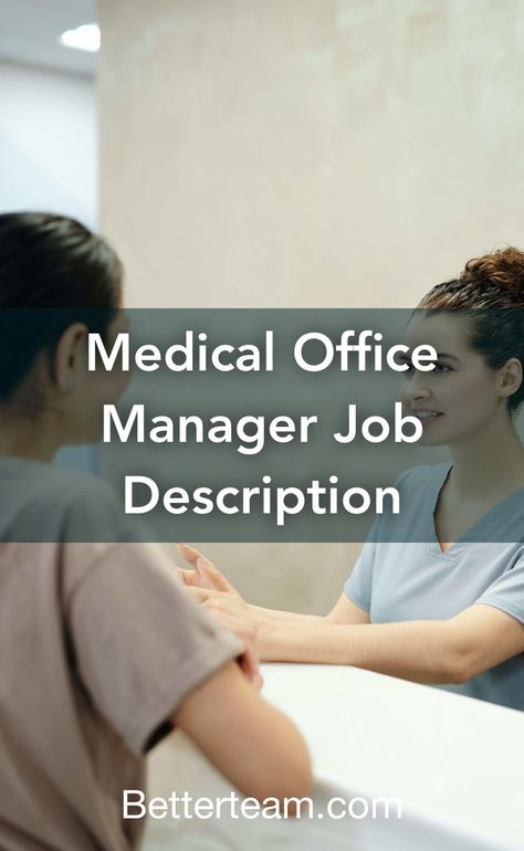 Learn about the key requirements, duties, responsibilities, and skills that should be in a Medical Office Manager Job Description. Medical Office Manager Organization, Medical Office Manager Tips, Medical Assistant Interview Questions, Registered Medical Assistant, Medical Office Administration, Medical Office Manager, Medical Assistant Job Description, Clinic Manager, Medical Practice Management