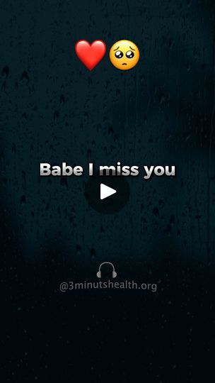 478K views · 7.9K reactions | Babe I miss you...🥺❤️ | Babe I miss you...🥺❤️ | By 3 Minutes Health NewsFacebook Babe I Miss You, I Miss Us Quotes For Him, Miss You Babe, I Have Missed You, House Plans South Africa, Dress Sewing Tutorials, Miss Us, Missing You So Much, This Is Us Quotes