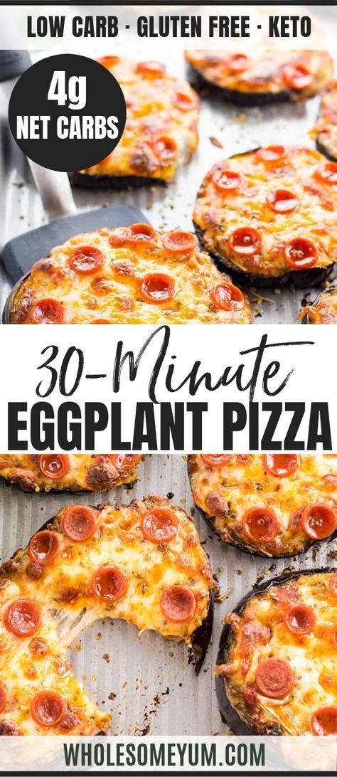 Eggplant Pizza Recipe, Aubergine Pizza, Low Carb Eggplant, Mini Eggplant, Keto Eggplant, Eggplant Pizza, Eggplant Recipes Easy, Eggplant Pizzas, Eggplant Dishes