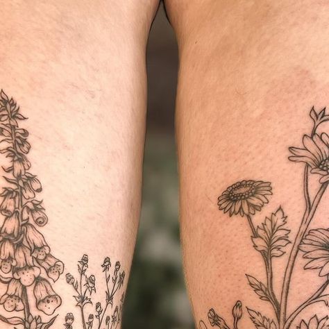 Rachel🌿🖋🍂 on Instagram: "Obsessed with the outcome of these matching ankle wraps I did for the most wonderful client recently just in time for their wedding!! Mind the redness on the right, just an affect of their numbing cream :) What flowers and plants would you have in your ankle wrap?!🌻🥀🌿 #tattoo #botanicalart #botanicaltattoo #tattooartist #finelinetattoo #cottagecore #fairycore" Ankle Wrap Tattoo, Numbing Cream, Botanical Tattoo, Ankle Tattoo, Ankle Wrap, Fine Line Tattoos, Tattoo Idea, Tattoo On, Just In Time