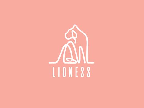 Lioness Logo Design, Lion Logo Design Graphics, Lioness Logo, Lioness Design, Dribbble Logo, Lioness Tattoo Design, Nala Lion King, Branding Identity Mockup, Design Branding Identity