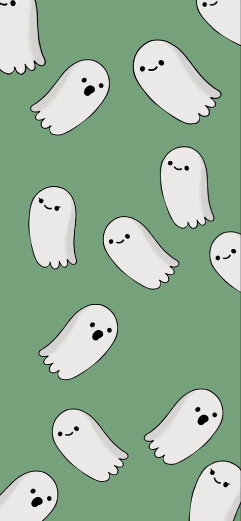 Green Halloween Phone Wallpaper, Dark Green Halloween Wallpaper, Ghost Aesthetic Green, Sage Green Halloween Wallpaper, Cute Halloween Ghost Wallpaper, Sage Green Fall Wallpaper, Green Spooky Wallpaper, Green Halloween Background, Wavy Wallpapers Aesthetic