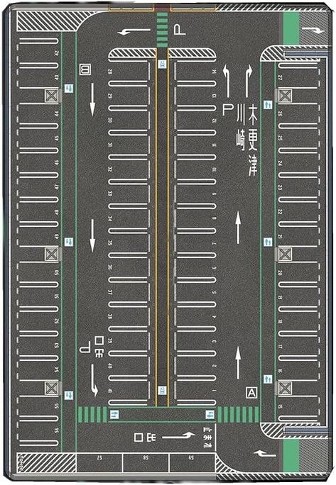 TAPDRA 1/64 Parking Lot Mat Model Car Vehicle Scene Display Large... Hot Wheels Parking Garage Diy, Parking Diorama 1:64, Hot Wheels Decals, Hot Wheels Diorama Garage, Diorama 1:64 Paper Models, Hotwheels Diorama Diy, Paper Craft Diorama, Hot Wheels Garage Diy, Diorama Parking